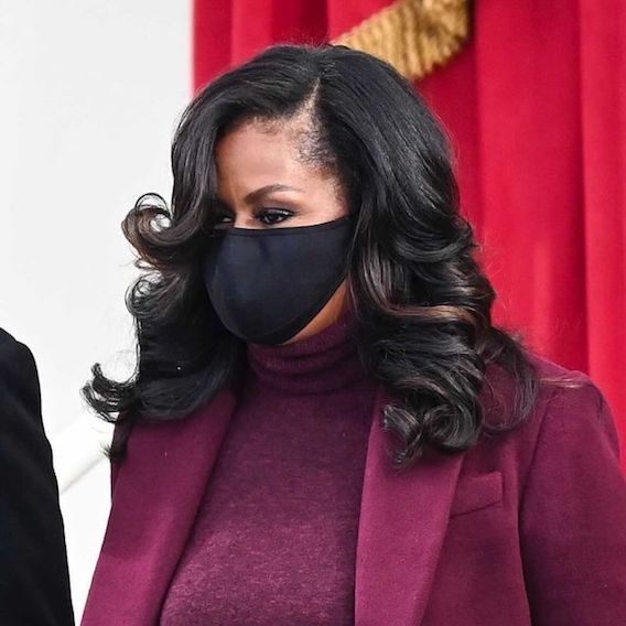 Michelle Obama in mask